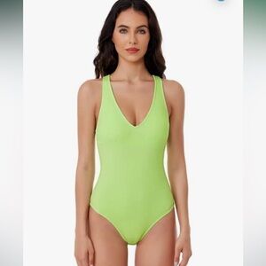 NWT Madilynn Texture - Women's One Piece Swimsuit with Scoop neckline